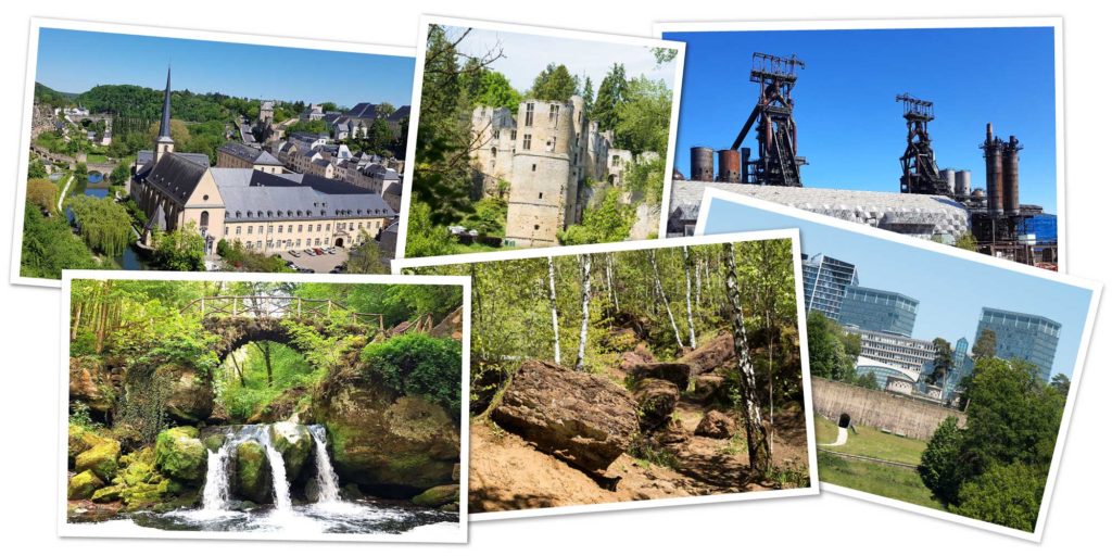 Übersicht zur Reiseroute durch Luxemburg