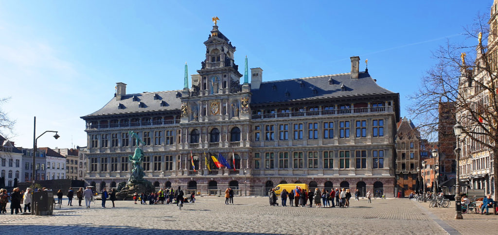 Belgien Antwerpen Rathaus Grote Markt