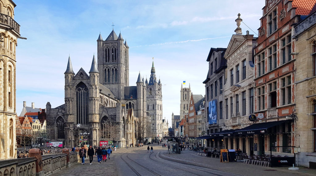 Belgien Gent Sint Michielsplein