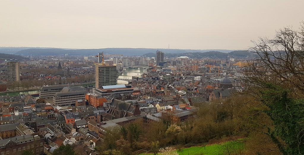 Belgien Lüttich Liege Aussicht auf die Stadt