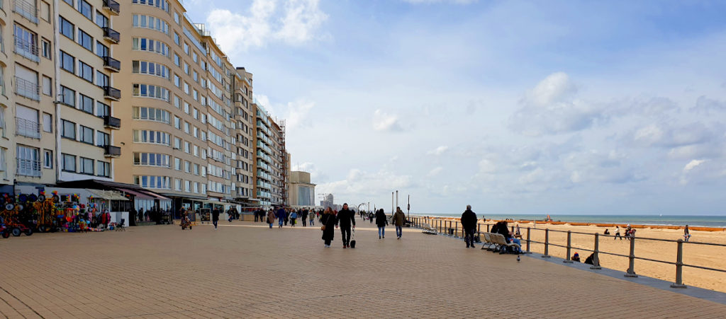 Belgien Oostende Strandpromenade