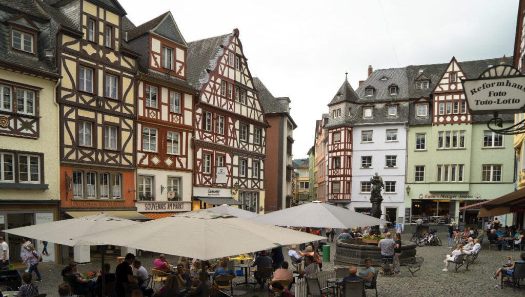 Blick auf den Marktplatz in Cochem