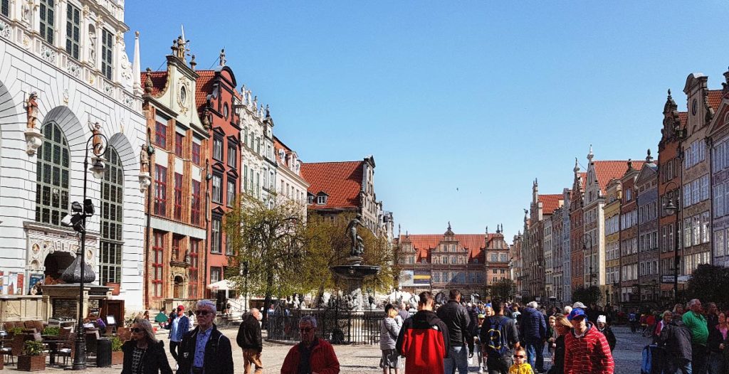 Städtetrip Danzig - Langer Markt mit Neptunbrunnen