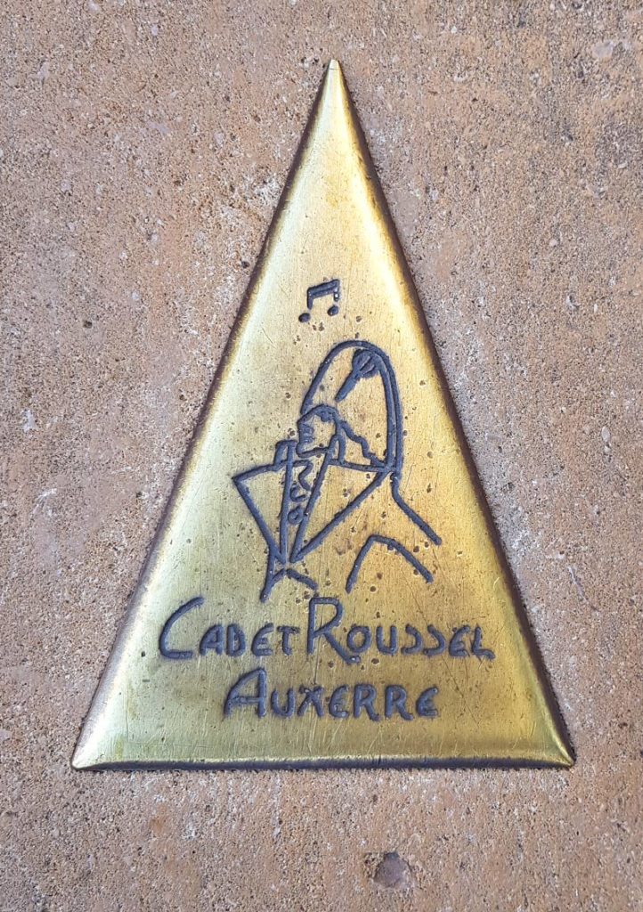 Wegweiser Rundweg Sur les Traces des Cadett Rouselle in Auxerre