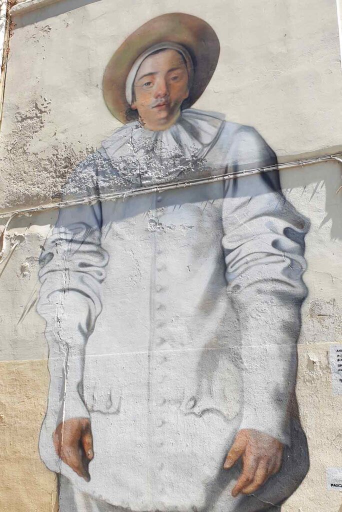 Streetart in Avignon - Pierrot