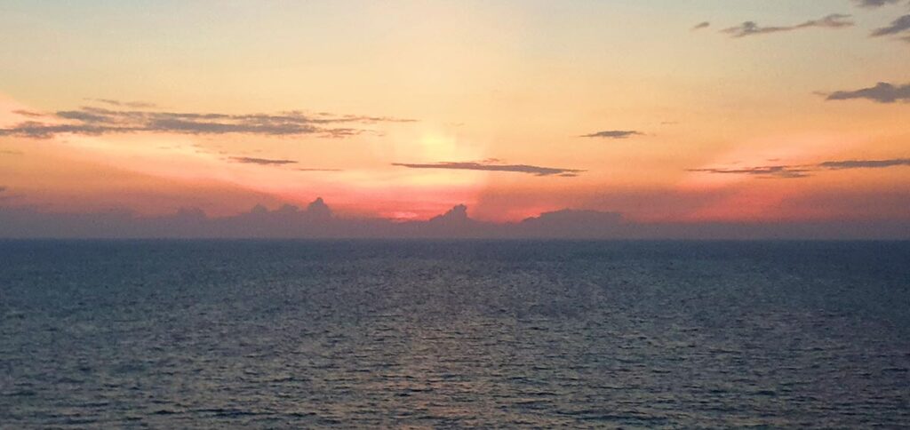 Sonnenuntergang auf dem Meer
