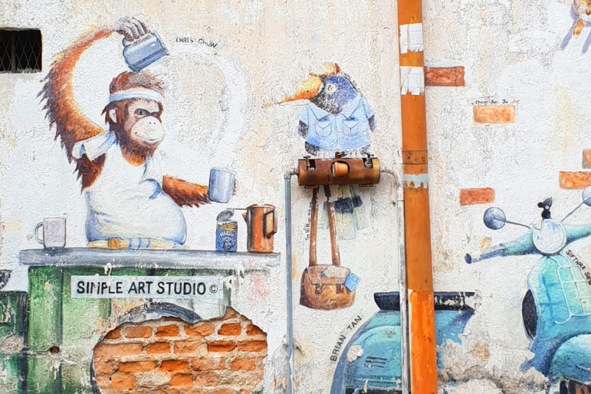 malaysia ipoh sehenswürdigkeiten stadtrundgang streetart
