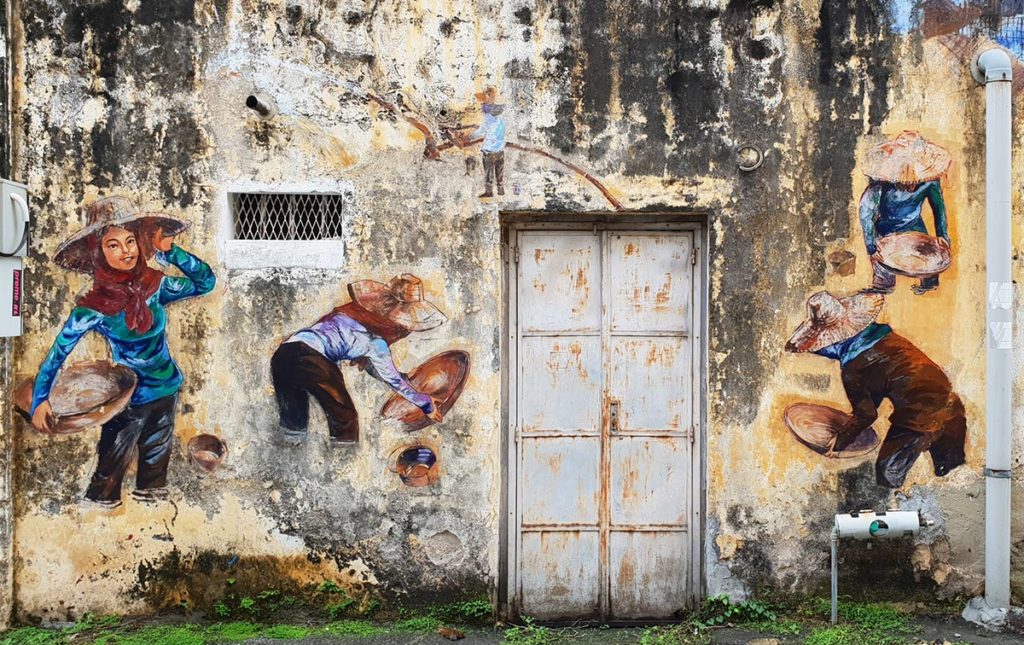 malaysia ipoh sehenswuerdigkeiten stadtrundgang streetart murals
