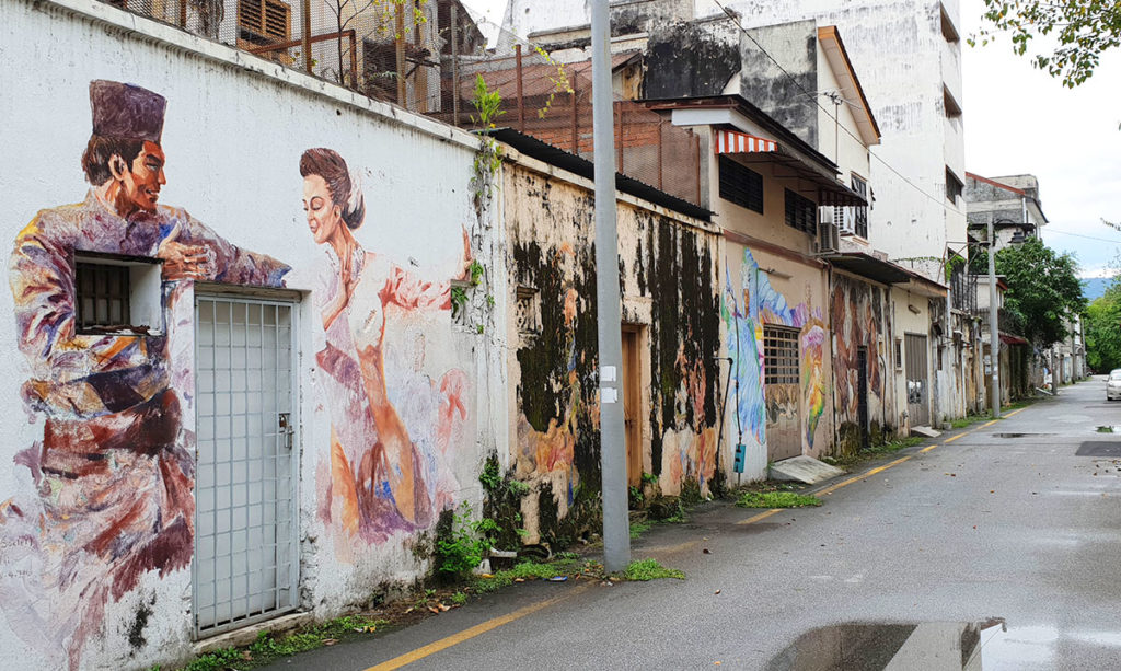 malaysia ipoh sehenswuerdigkeiten stadtrundgang streetart strasse