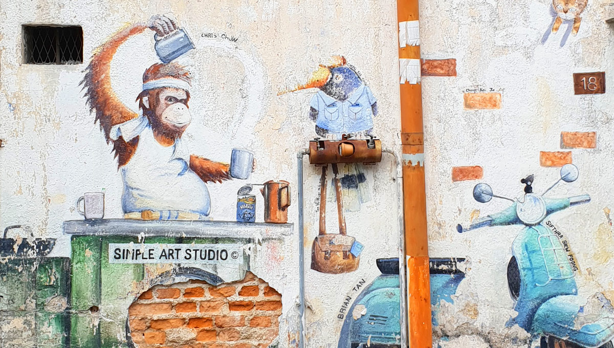 malaysia ipoh sehenswürdigkeiten stadtrundgang streetart