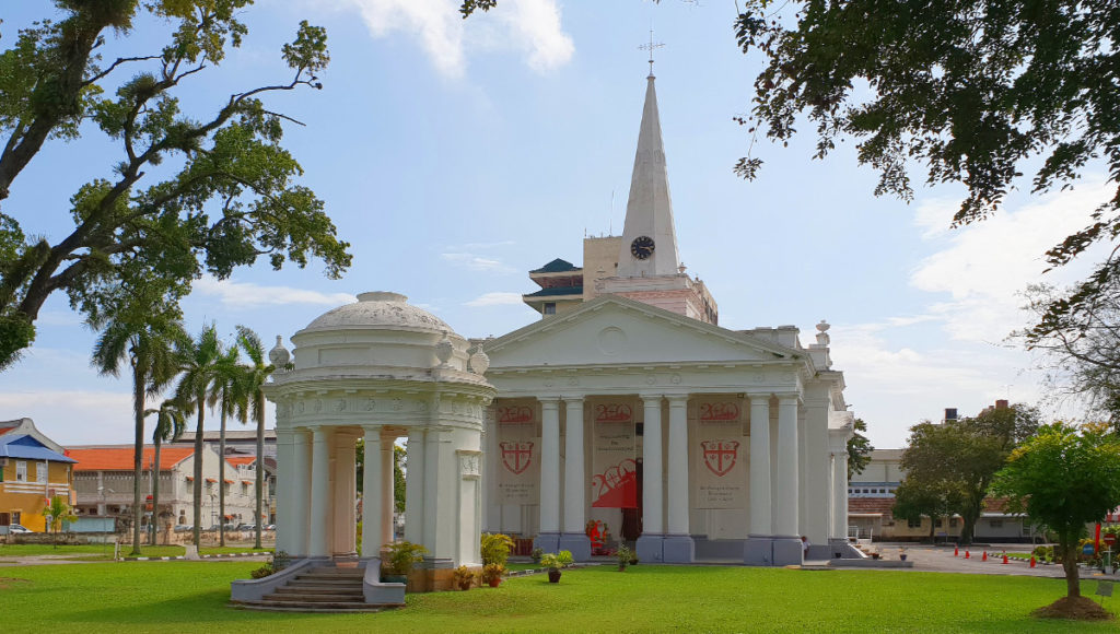 Malaysia George Town Penang Sehenswuerdigkeiten Stadtrundgang St George Kirche