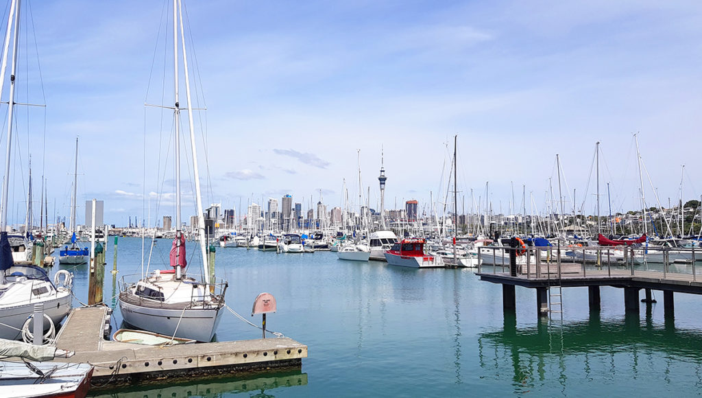 Jachthafen in Auckland