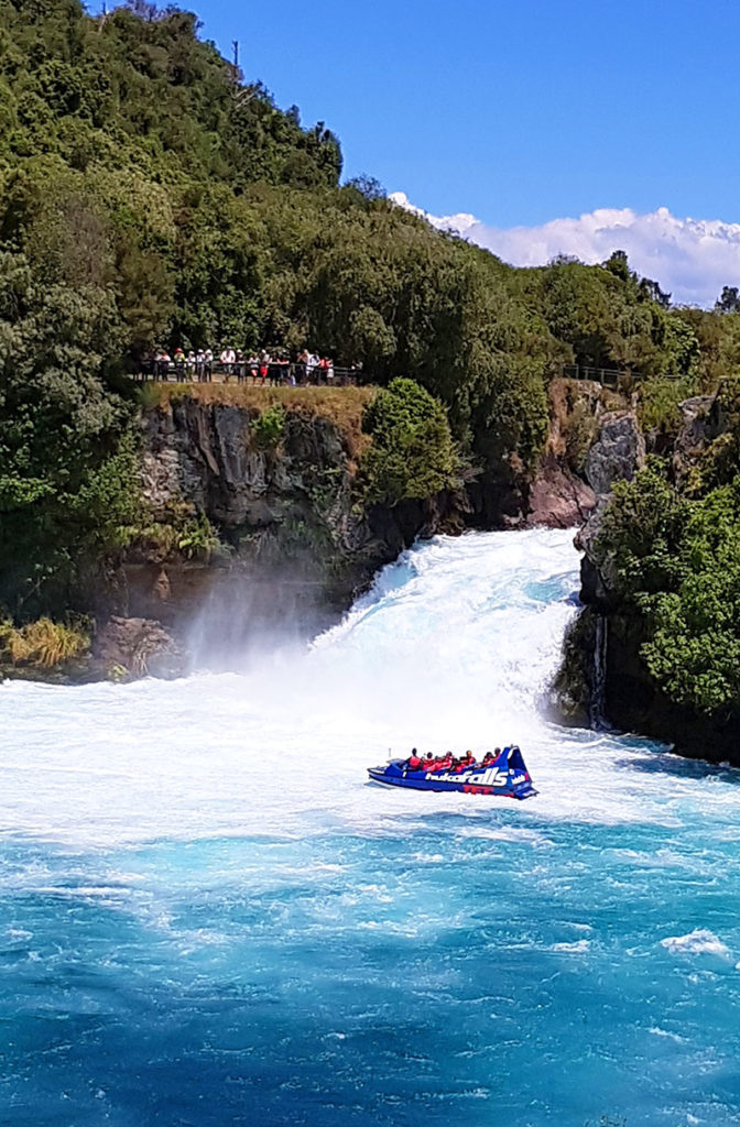 Neuseeland Reisetipps Jetboot bei den Huka Falls