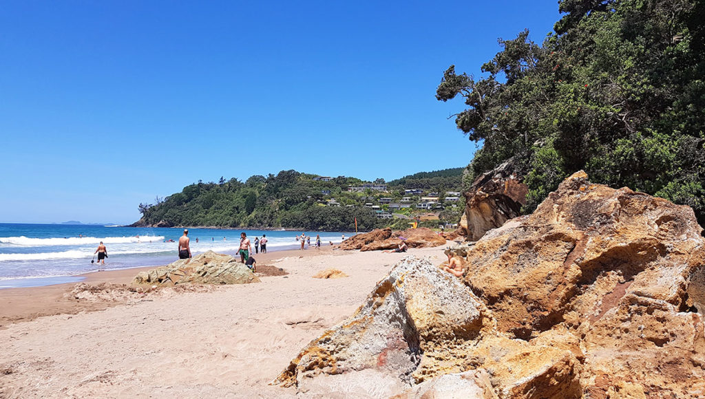 hot water beach in Neuseeland