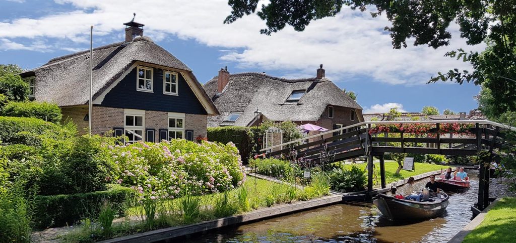 Bootstour durch Giethoorn - Holland - Niederlande - Bovenwijde - Spaziergang