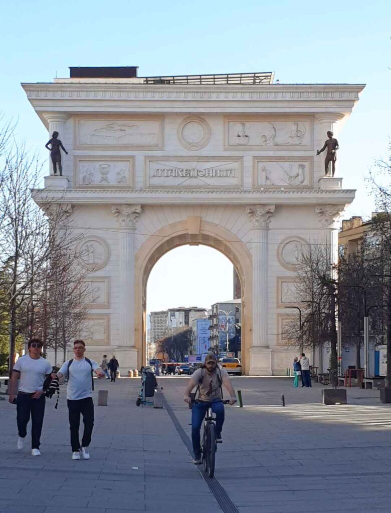 Porta Macedonia in Skopje