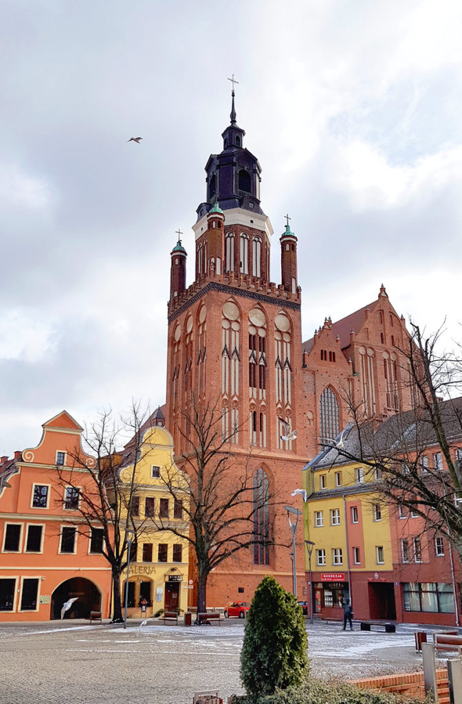 Polen Stargard - Alter Markt und Marienkirche