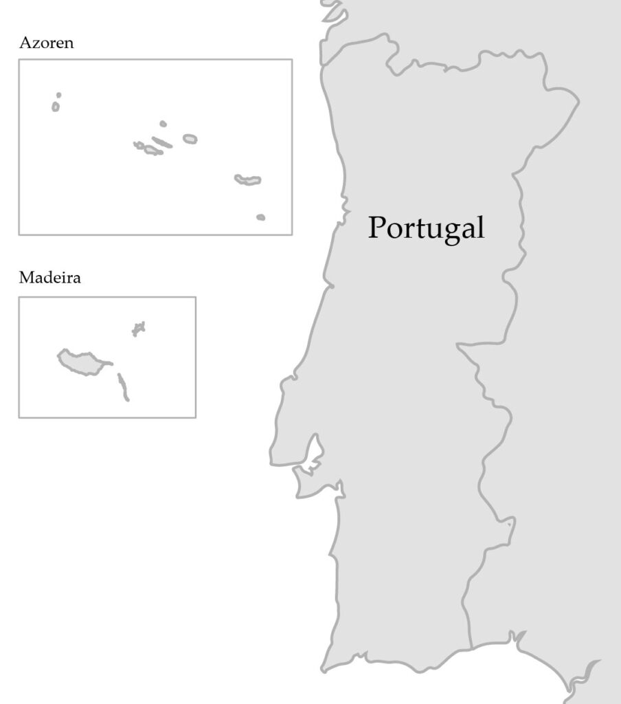 Karte Reisetipps Portugal