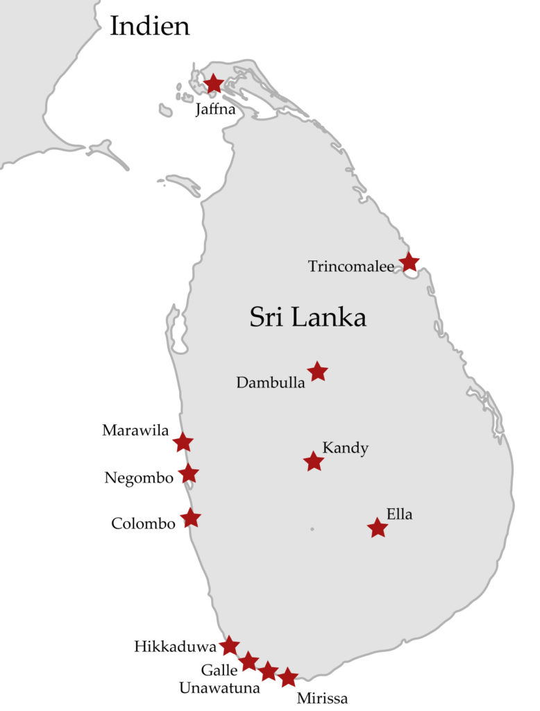 Reiseziel Sri Lanka Übersicht Reiseblog reisen-und-blog