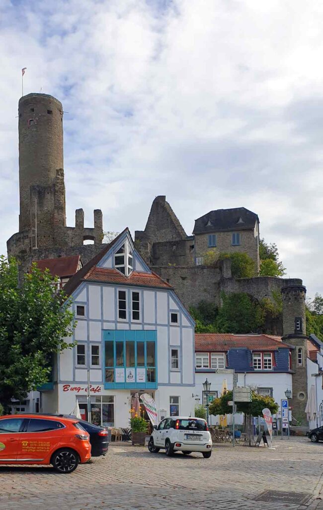 Aussicht auf die Burg in der Altstadt
