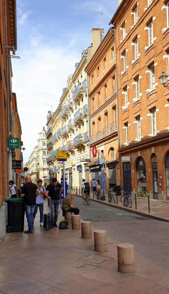 Straßenzug in Toulouse
