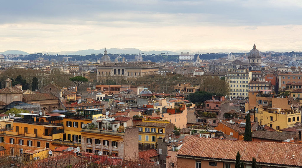 Städtereise Rom - Aussicht auf die Stadt
