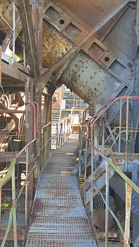 Detail vom Bagger Gemini in Ferropolis