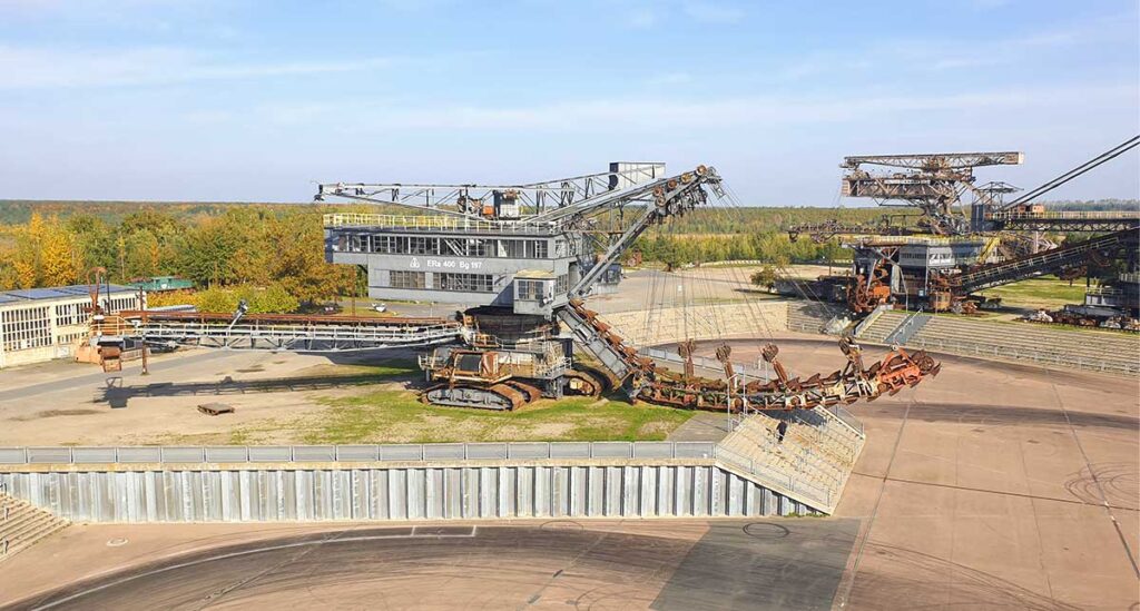 Aussicht vom Bagger Medusa in Ferropolis