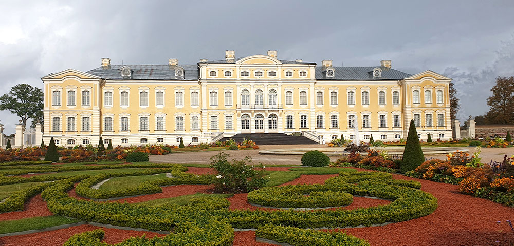 Schloss Rundale - Gartenseite