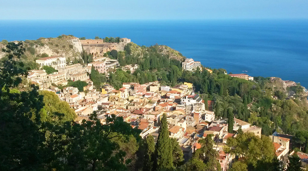 Sizilien Ausblick auf Taormina