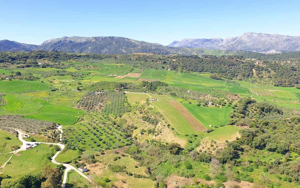 Aussicht vom Balcón del Coño in Ronda