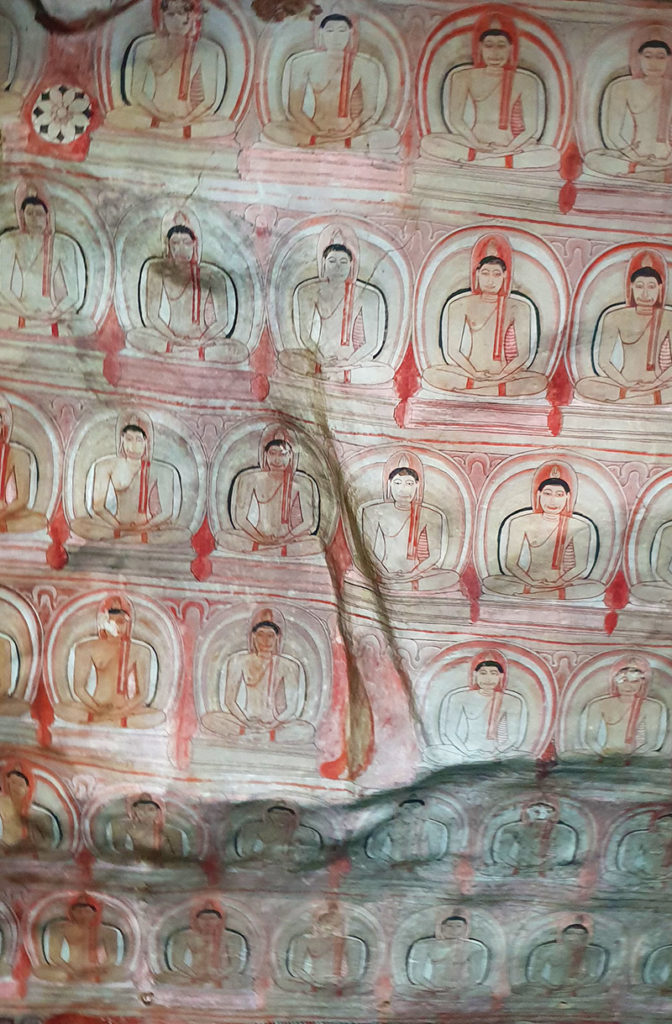 Sri Lanka Dambulla Höhlentempel Wandmalerei