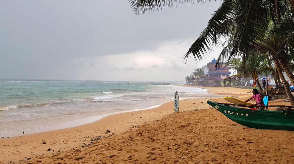 Sri Lanka Hikkaduwa Strand Regen Rainy Beach