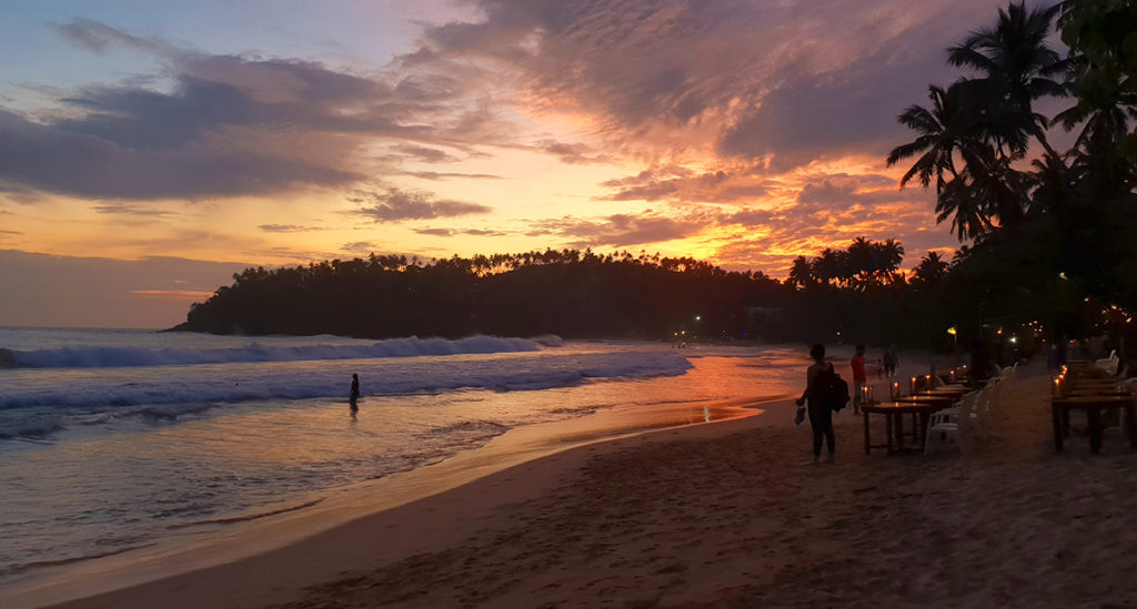 Sri Lanka Mirissa Strand beach Sonnenuntergang Sunset