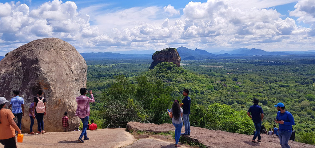 Sri Lanka Pidurangala Aussicht auf den Sigiriya