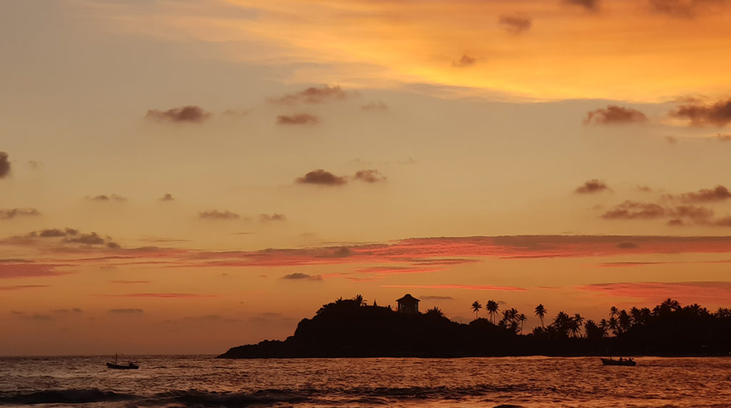 Sri Lanka Unawatuna Strand Sonnenuntergang