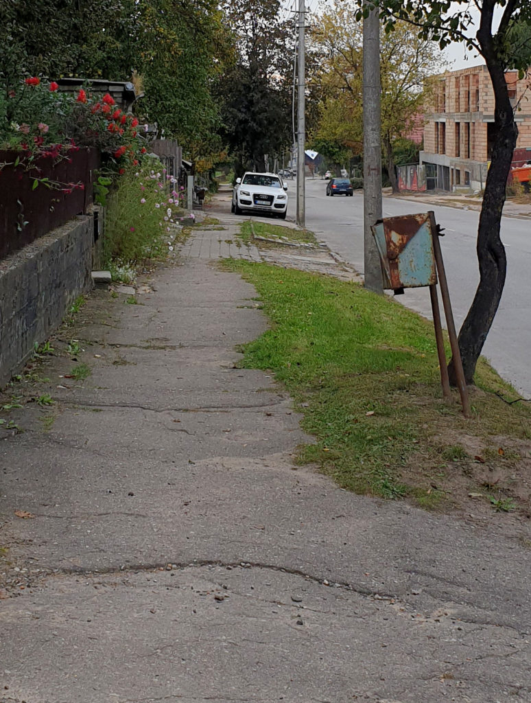 Eine ganz normale Seitenstraße in Kaunas