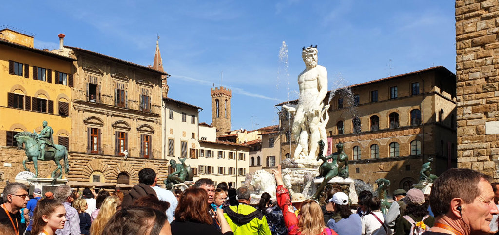 Toskana - Florenz - Neptunbrunnen - Piazza della Signoria