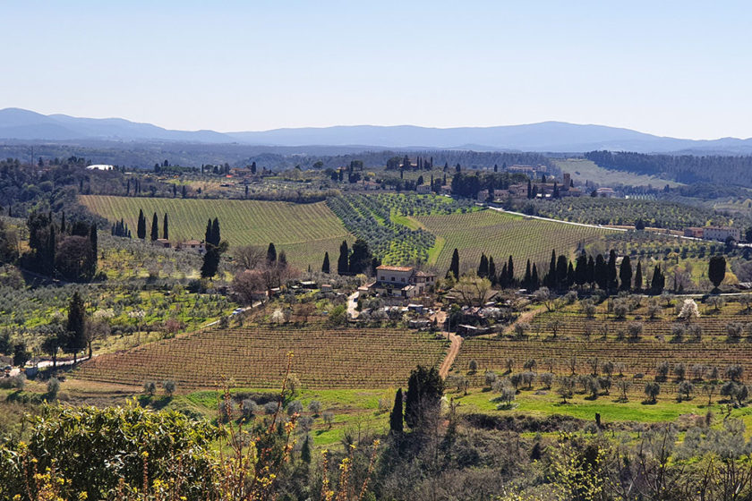 Toskana Landschaft bei San Gimignano