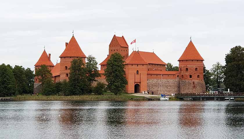 Die Wasserburg Trakai in Litauen